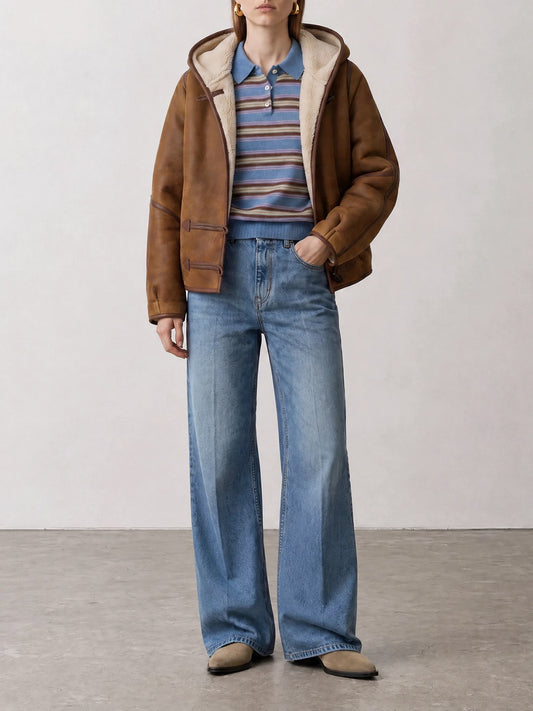 Shearling jackets Solid colour Brown - Isabel Marant Women | PLP | VIETTI Online Store | 2