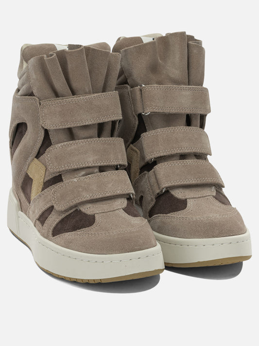 Sneaker alte 100% cow suede - 100% rubber Marrone - Isabel Marant Donna | PDP | VIETTI Online Store | 2
