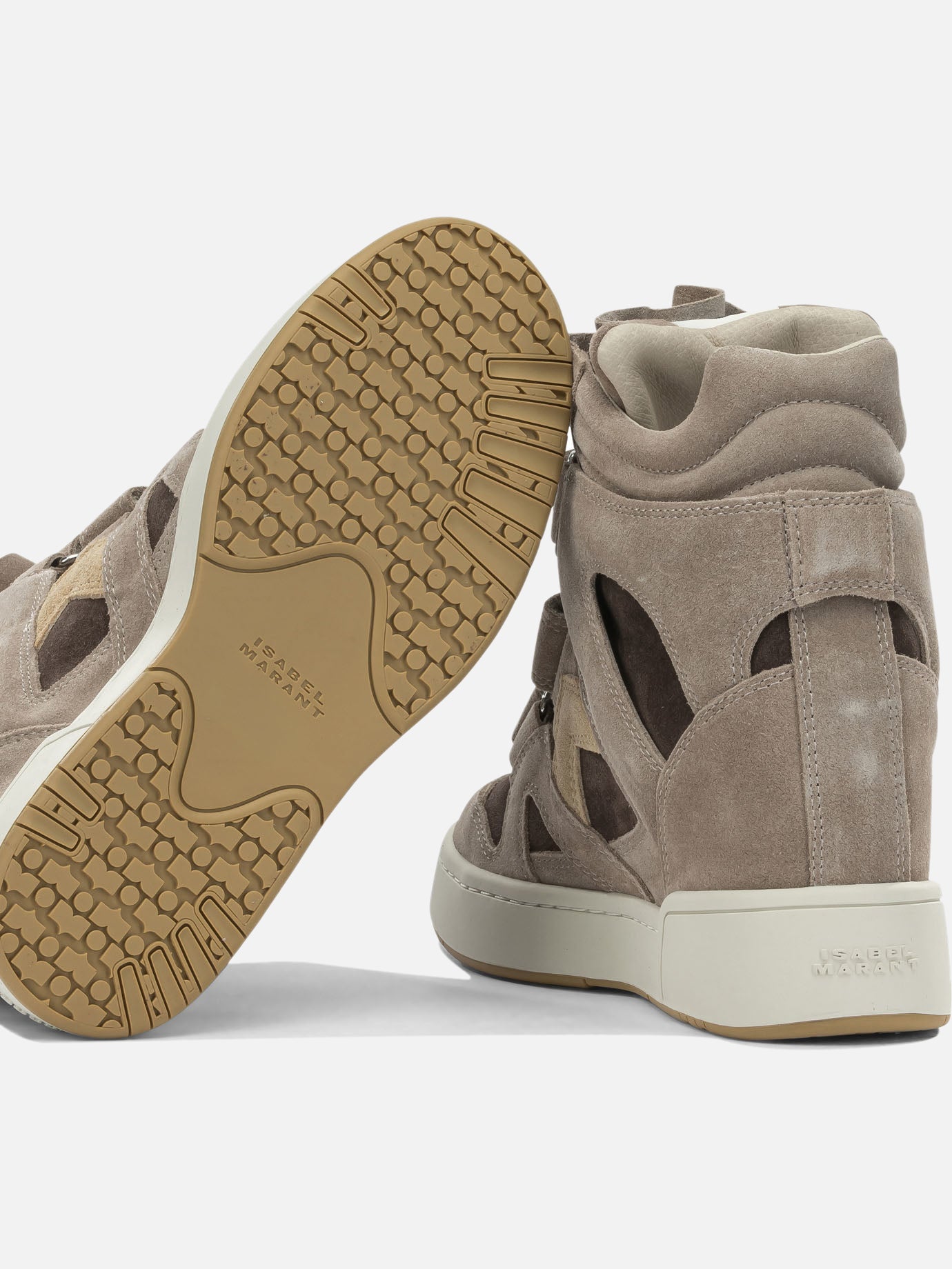 High top sneakers 100% cow suede - 100% rubber Brown - Isabel Marant Women | PDP | VIETTI Online Store | Zoom-Modal_5