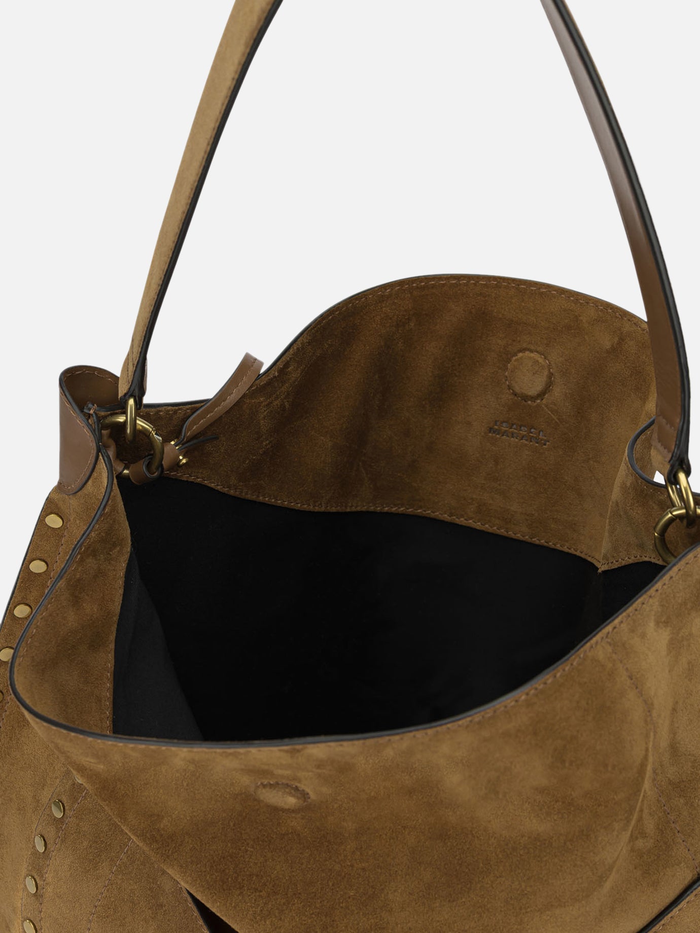 Medium bags 100% calf suede - Lining: 100% cotton - Other fabric: 100% cow leather Brown - Isabel Marant Women | PDP | VIETTI Online Store | Zoom-Modal_5