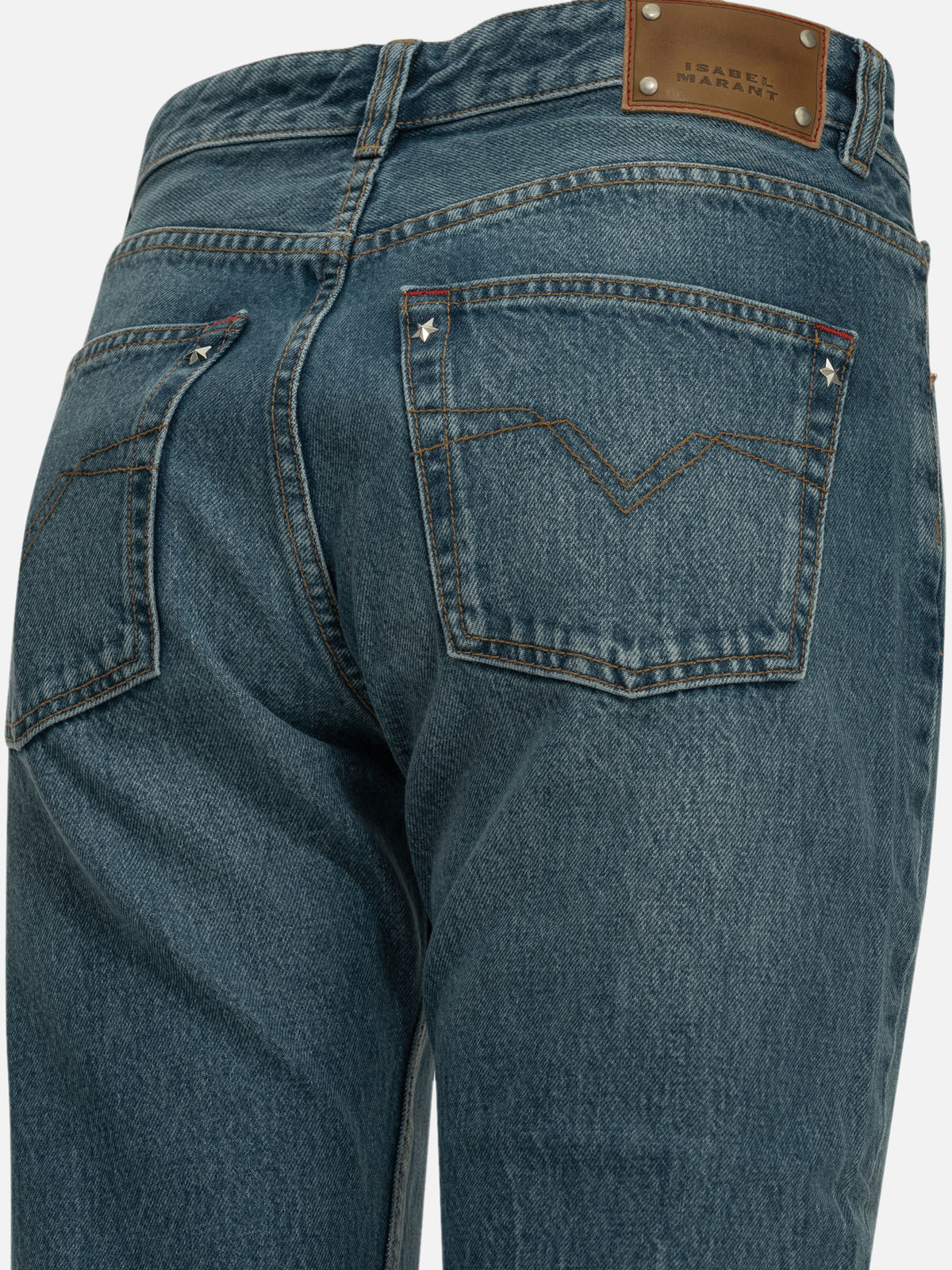 Isabel Marant "Daya" Straight-Leg Jeans Blue
