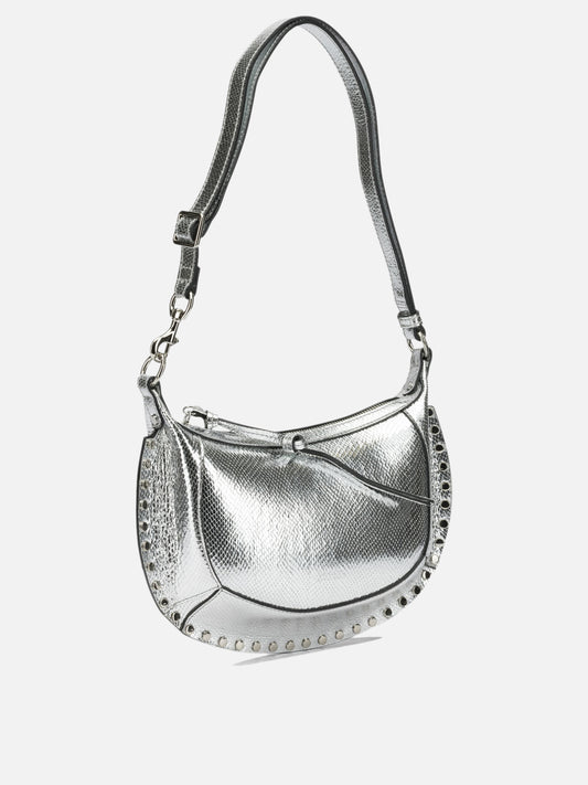Isabel Marant "Oskan Moon" Small Shoulder Bag Silver