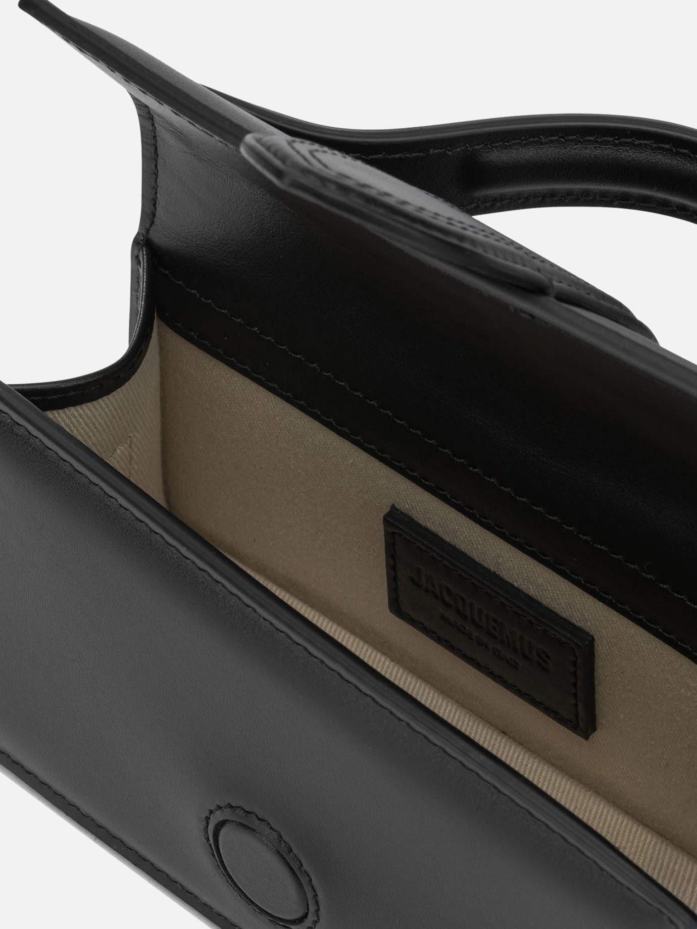 Small bags 100% cow leather - Other fabric: 100% cotton Black - Jacquemus Women | PDP | VIETTI Online Store | Zoom-Modal_5