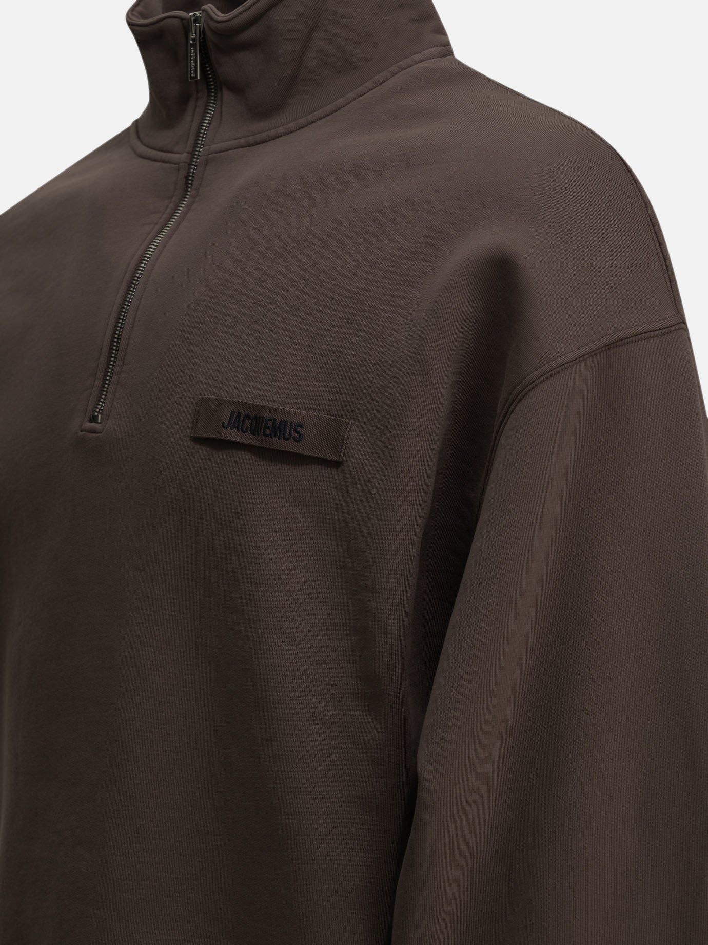 Half zip sweatshirts Logo Brown - Jacquemus Men | PDP | VIETTI Online Store | Zoom-Modal_4