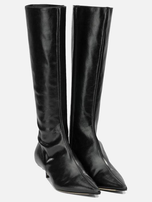 Jimmy Choo "Amis 35MM" Knee-High Boots Black