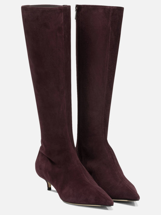 Knee-high 100% goat leather - 50% calf leather 50% rubber Bordeaux - Jimmy Choo Women | PDP | VIETTI Online Store | 2