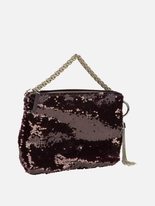 Borse piccole 70% fabric 20% calf leather 10% brass Bordeaux - Jimmy Choo Donna | PDP | VIETTI Online Store | 2