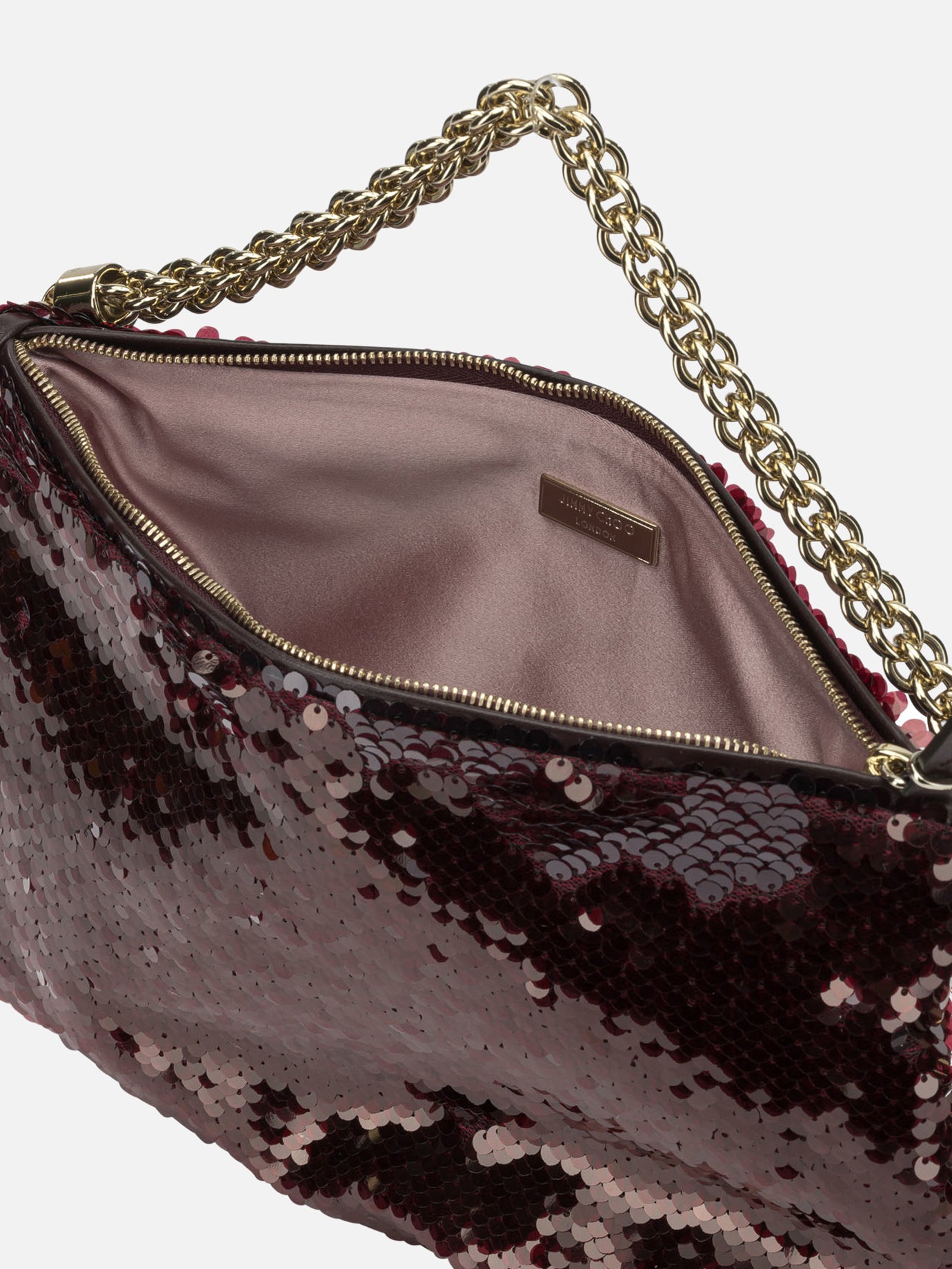 Small bags 70% fabric 20% calf leather 10% brass Bordeaux - Jimmy Choo Women | PDP | VIETTI Online Store | Zoom-Modal_5