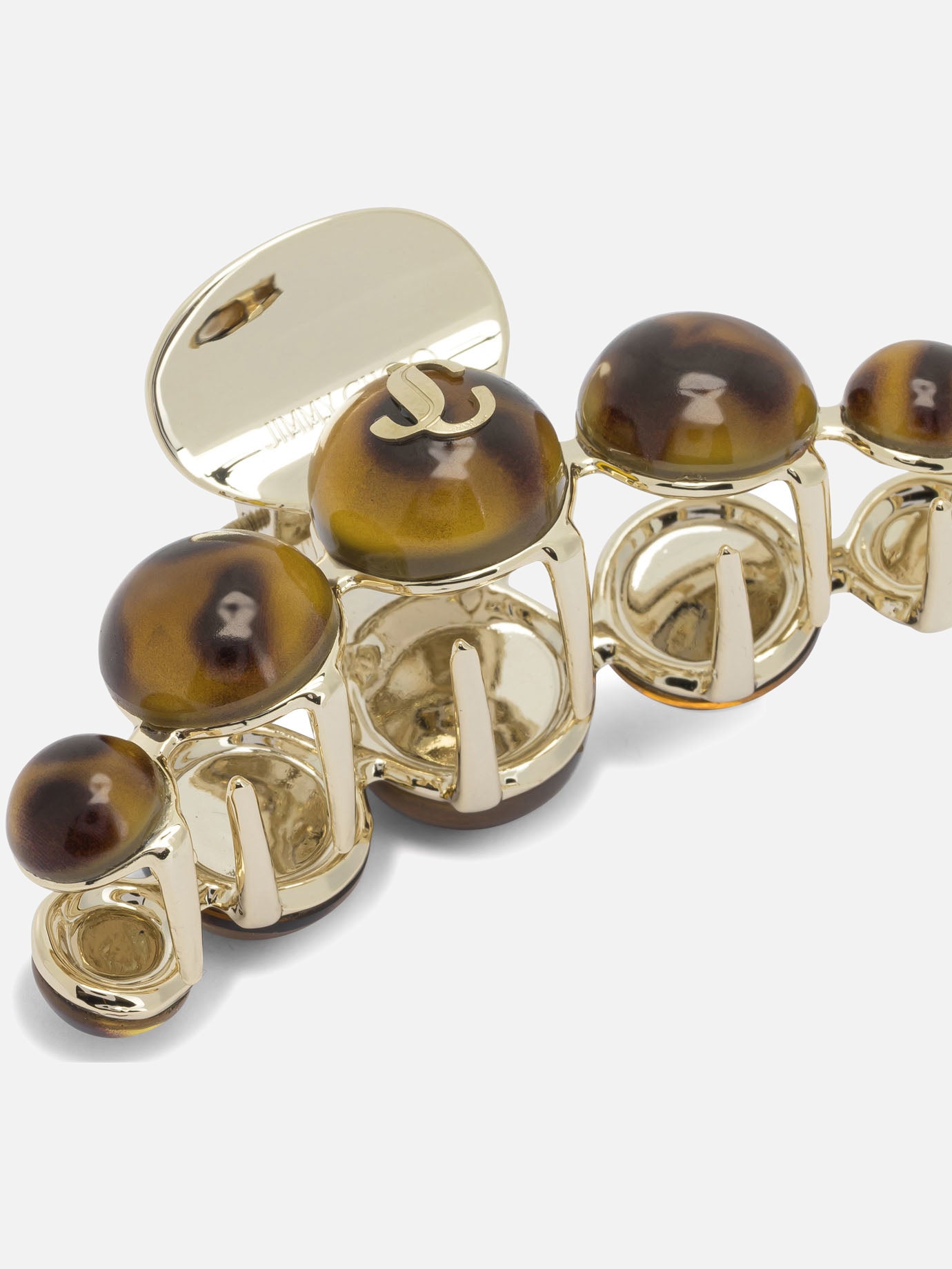 Hair clips 90% zama 10% acrylonitrile butadiene styrene Brown - Jimmy Choo Women | PDP | VIETTI Online Store | Zoom-Modal_2