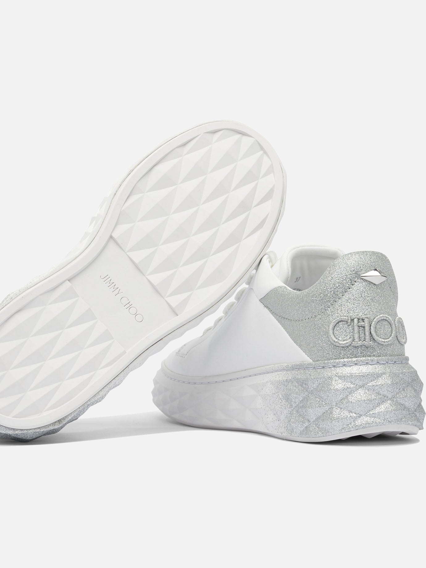 Low top sneakers 80% lamb 20% cow - 100% rubber White - Jimmy Choo Women | PDP | VIETTI Online Store | Zoom-Modal_5