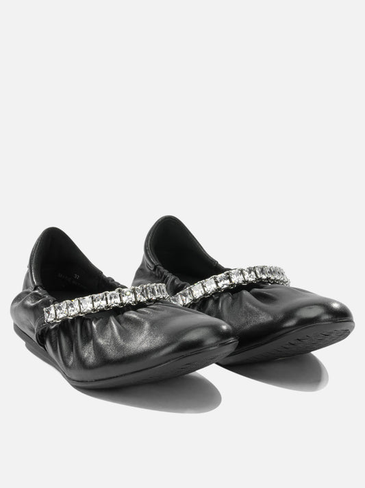 Classic ballet flats 90% sheep leather 10% calf leather - 100% rubber Black - Jimmy Choo Women | PLP | VIETTI Online Store | 2
