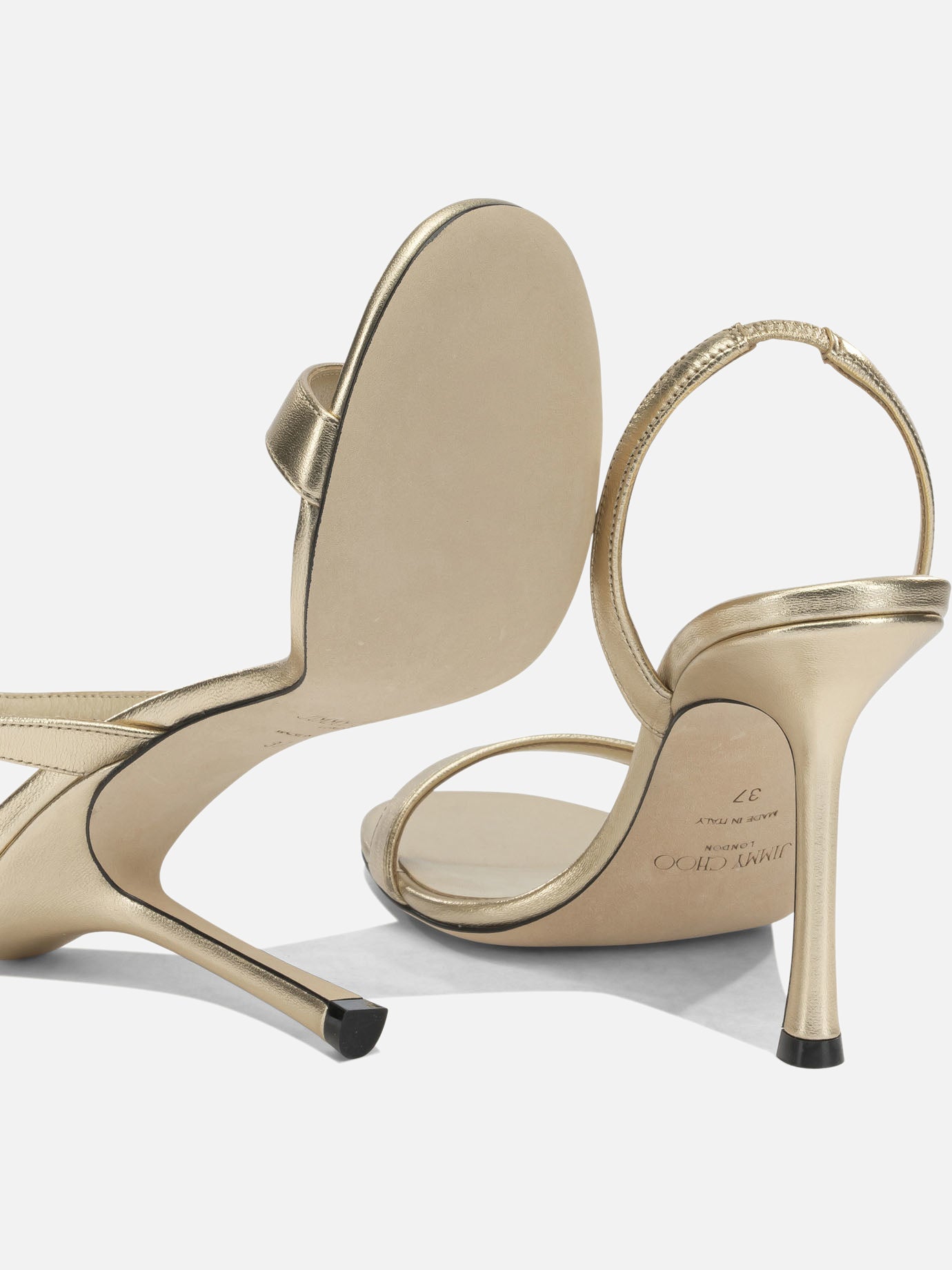 Heeled sandals 100% lamb leather - 100% calf leather Gold - Jimmy Choo Women | PDP | VIETTI Online Store | Zoom-Modal_5