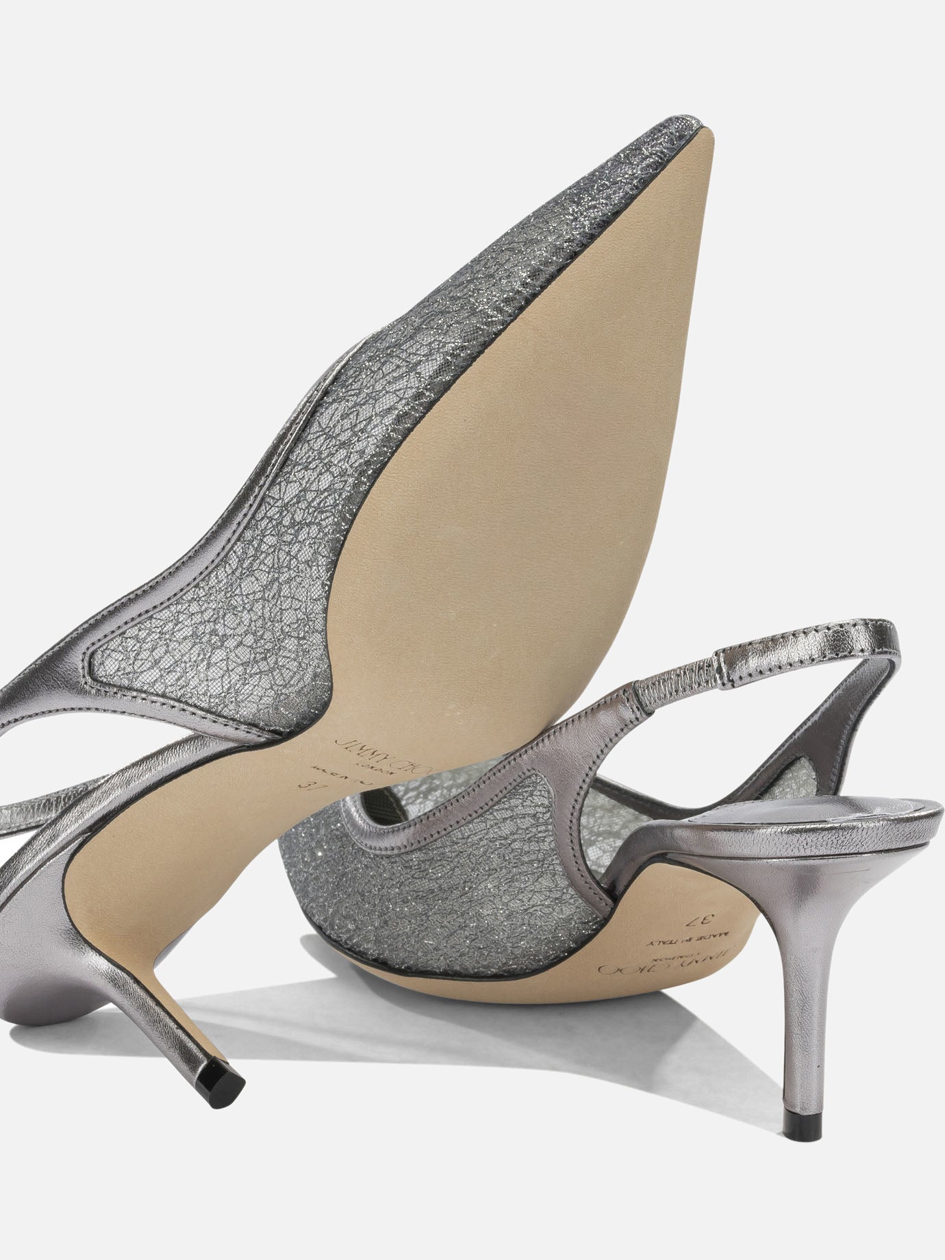 Slingbacks 100% fabric - 100% calf leather Grey - Jimmy Choo Women | PDP | VIETTI Online Store | Zoom-Modal_5