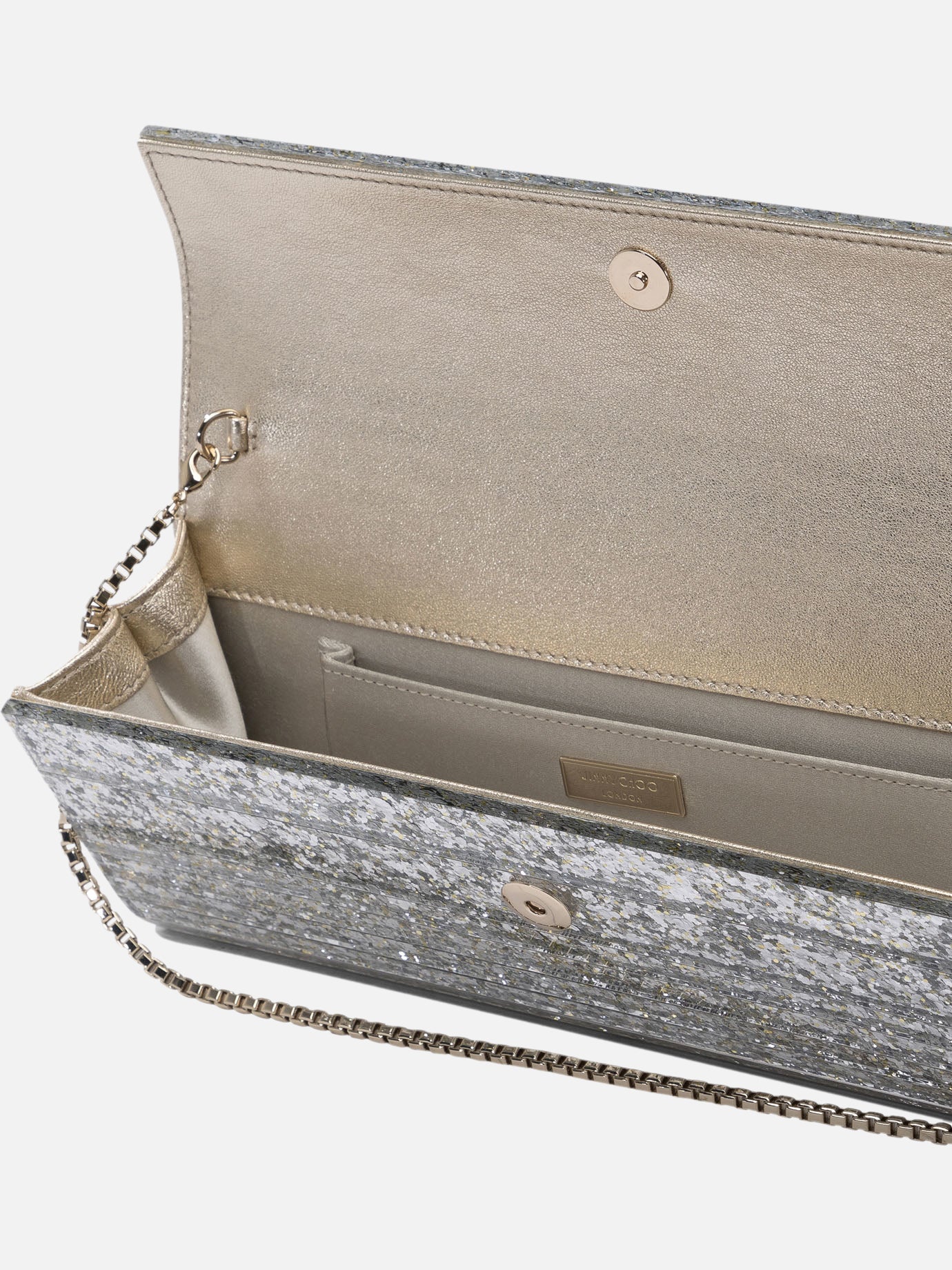Pouch 75% plexiglass 15% lamb leather 10% brass Gold - Jimmy Choo Women | PDP | VIETTI Online Store | Zoom-Modal_5