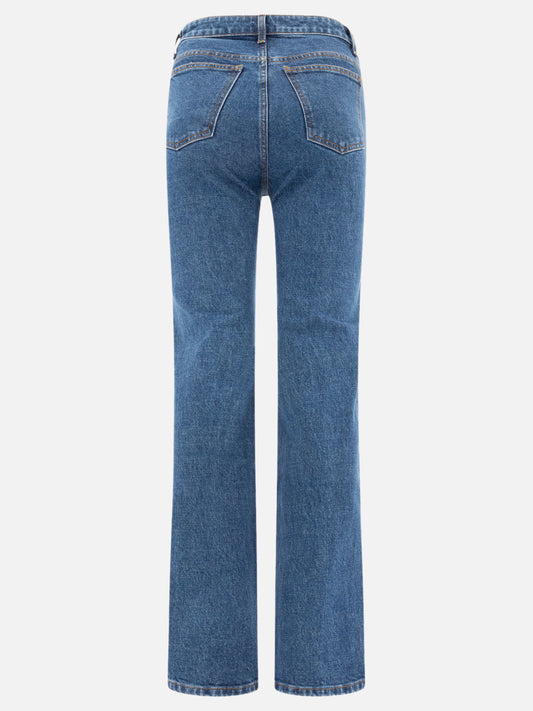 Khaite "Danielle" Straight-Leg Jeans Blue