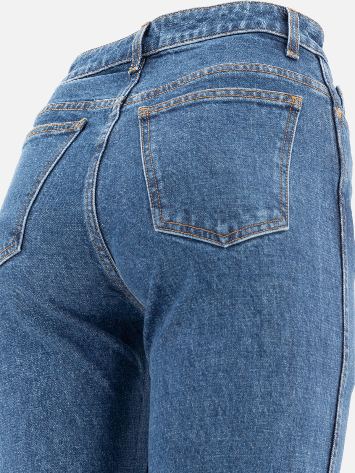 Khaite "Danielle" Straight-Leg Jeans Blue