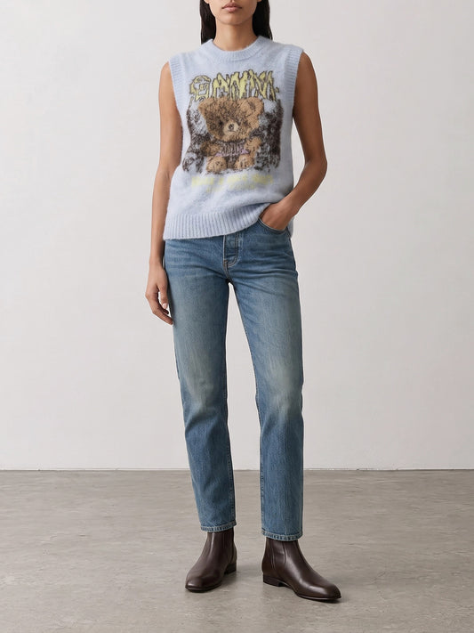 Straight-leg jeans Solid colour Light blue - Khaite Women | PDP | VIETTI Online Store | 2