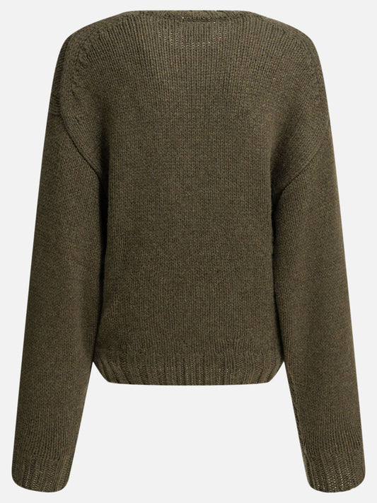 Crewneck sweaters Solid colour Green - Khaite Women | PLP | VIETTI Online Store | 2