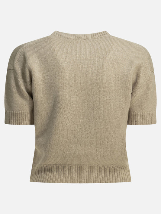 Crewneck sweaters Solid colour Beige - Khaite Women | PLP | VIETTI Online Store | 2