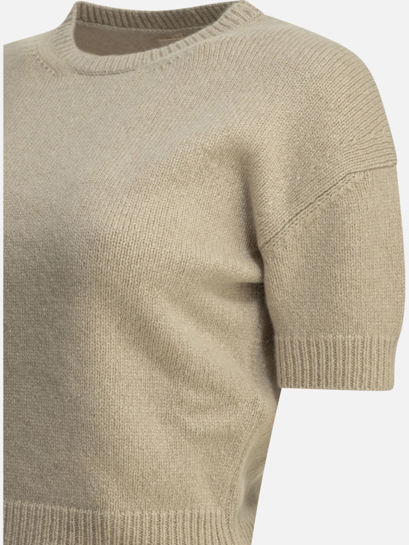 Crewneck sweaters Solid colour Beige - Khaite Women | PDP | VIETTI Online Store | Zoom-Modal_4