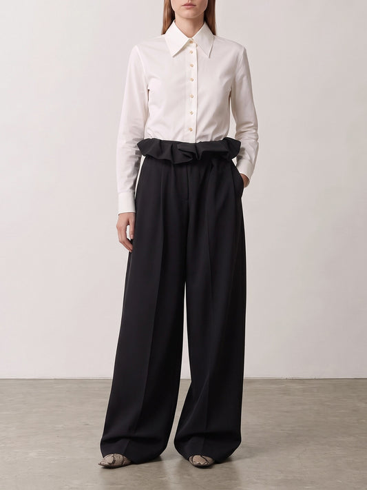 Pantaloni sartoriali Solid colour Nero - Khaite Donna | PLP | VIETTI Online Store | 2