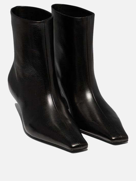 Pull-on boots 100% calf leather - 100% calf leather Black - Khaite Women | PLP | VIETTI Online Store | 2