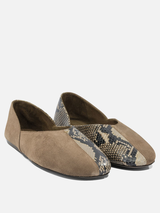 Classic ballet flats 100% calf leather - 100% calf leather Brown - Khaite Women | PLP | VIETTI Online Store | 2