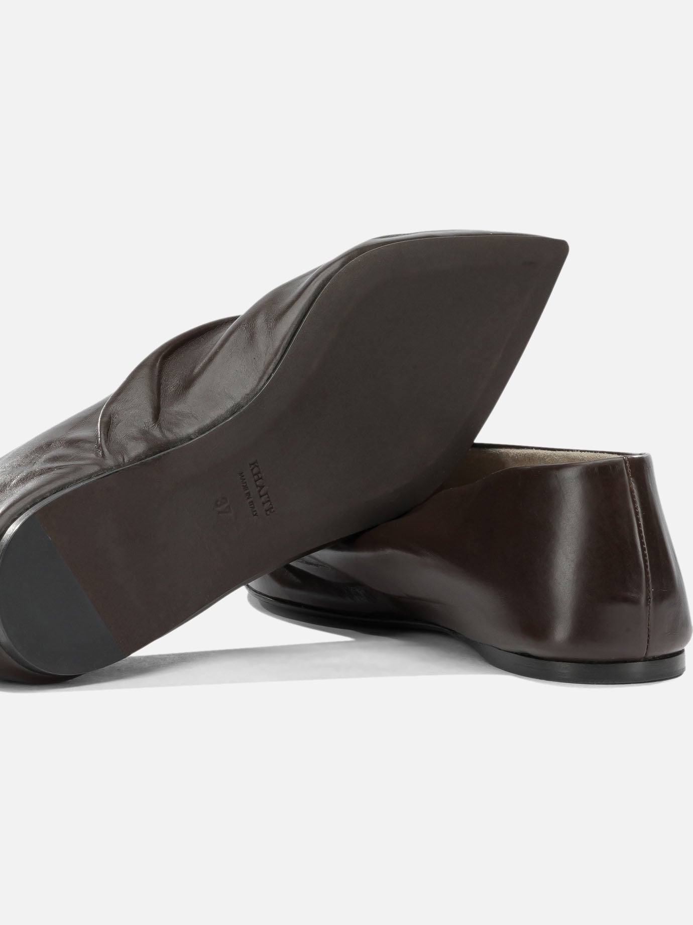 Classic ballet flats 100% calf leather - 100% calf leather Brown - Khaite Women | PDP | VIETTI Online Store | Zoom-Modal_5