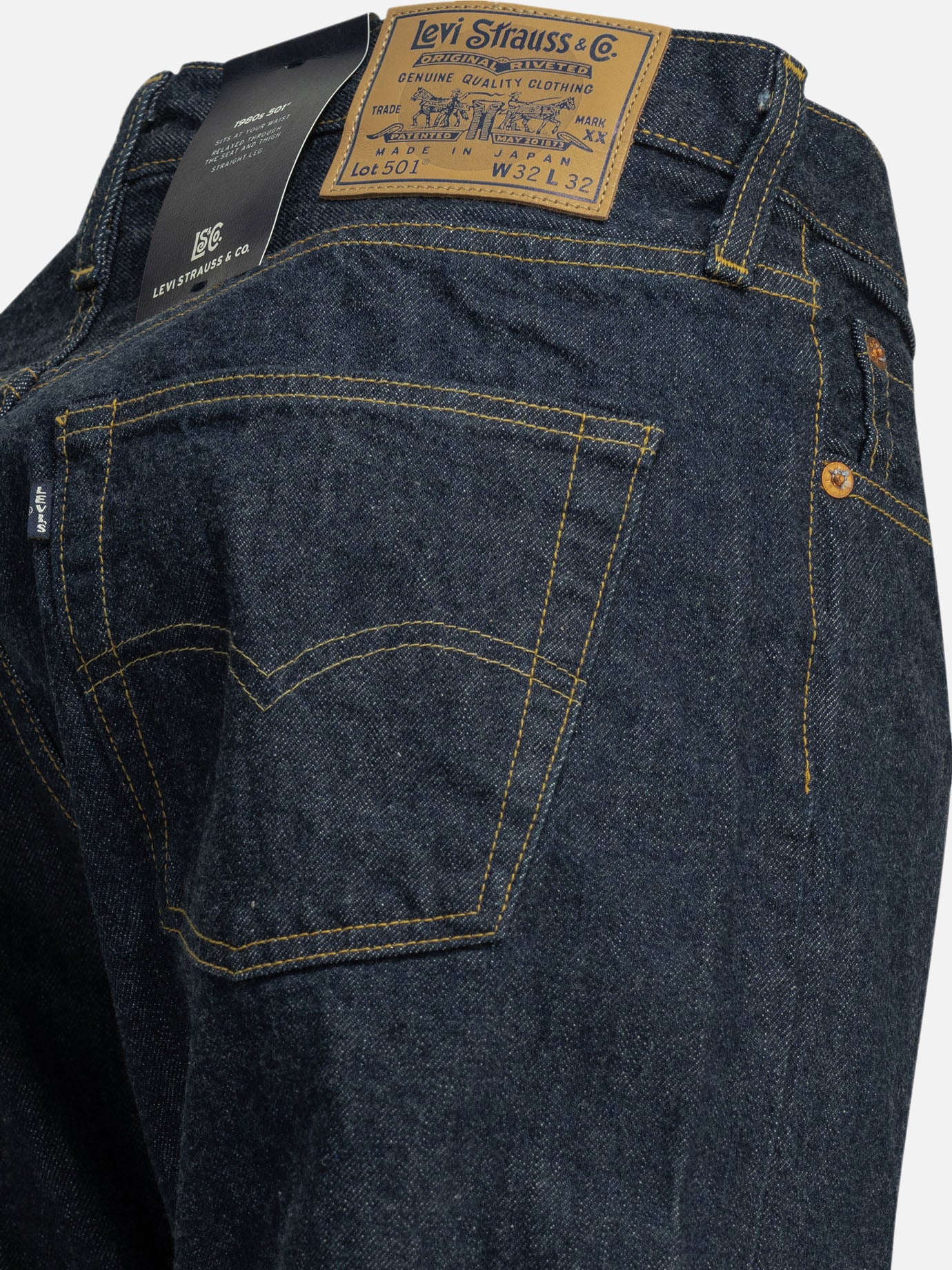 Straight-leg jeans Solid colour Blue - Levi's Men | PDP | VIETTI Online Store | Zoom-Modal_4