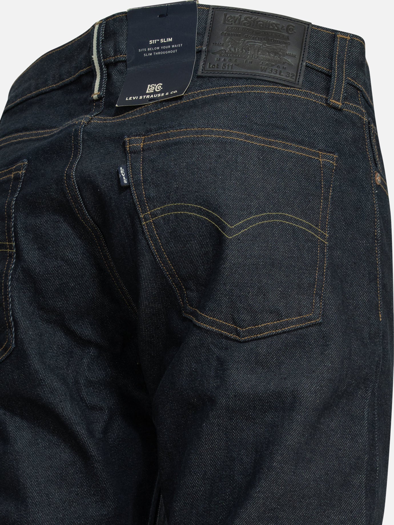 Straight-leg jeans Solid colour Blue - Levi's Men | PDP | VIETTI Online Store | Zoom-Modal_4