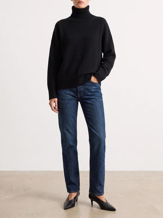 Lisa Yang "Heidi" Turtleneck Sweater Black