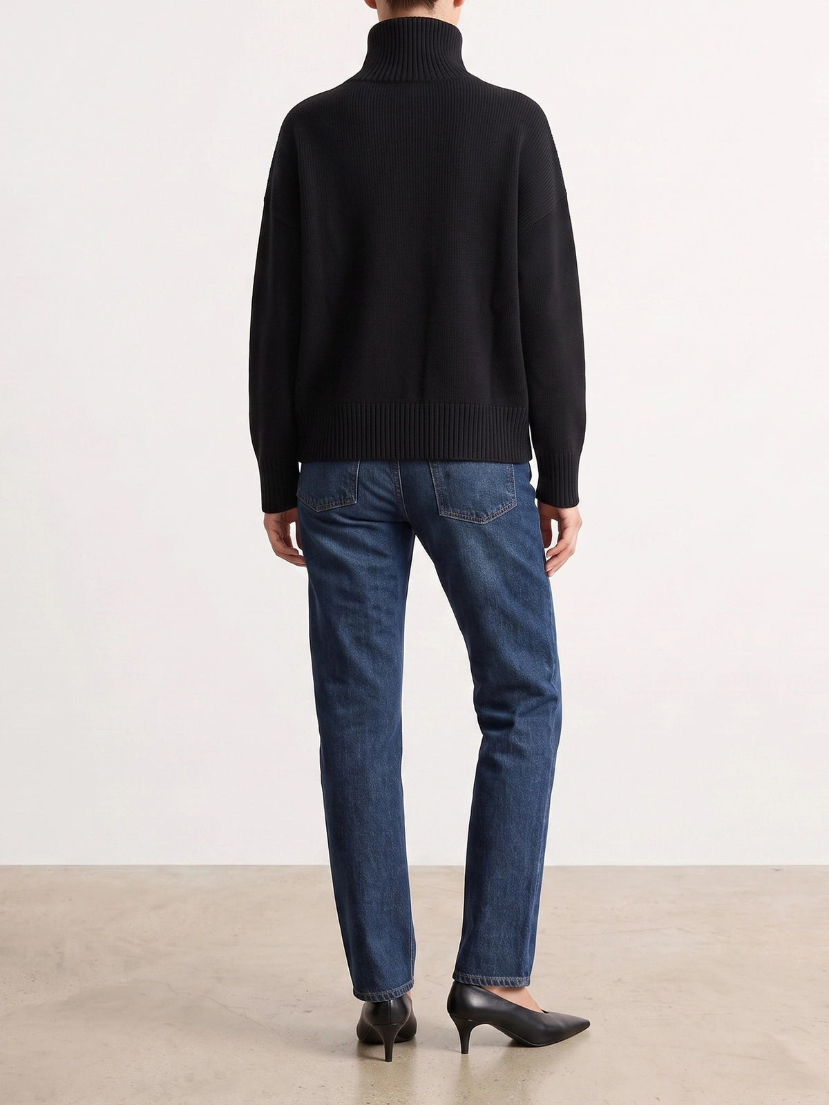 Lisa Yang "Heidi" Turtleneck Sweater Black