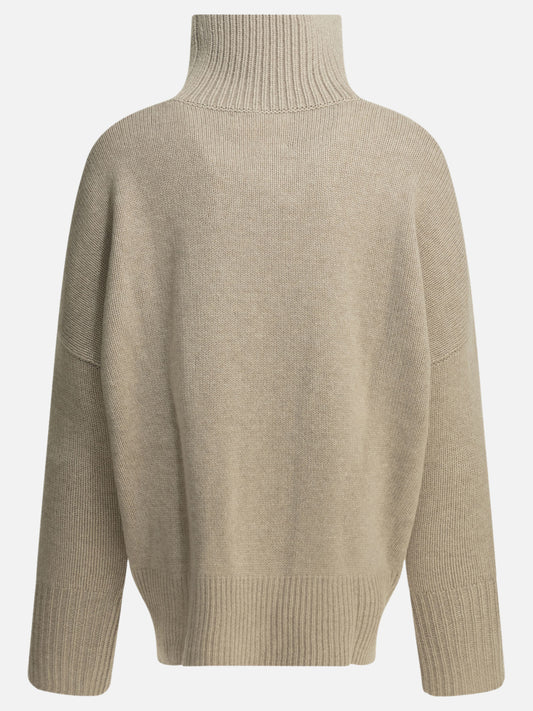 Lisa Yang "Heidi" Turtleneck Sweater Beige