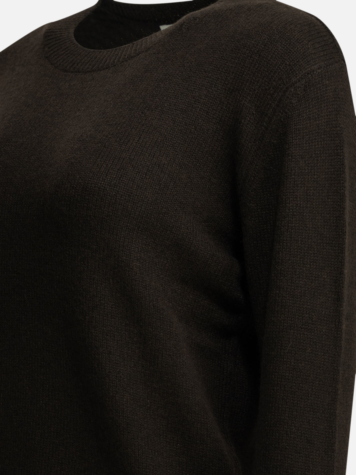 Lisa Yang "Mable" Crew-Neck Sweater Brown