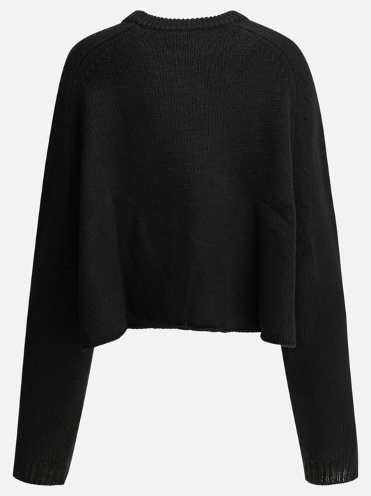 Lisa Yang "Karine" Crew-Neck Sweater Black