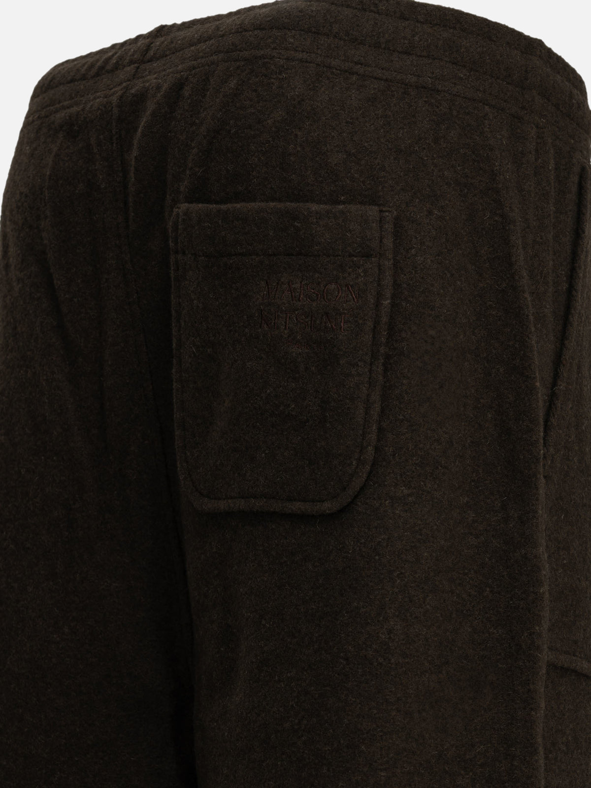 Maison Kitsuné Casual fleece pants Brown