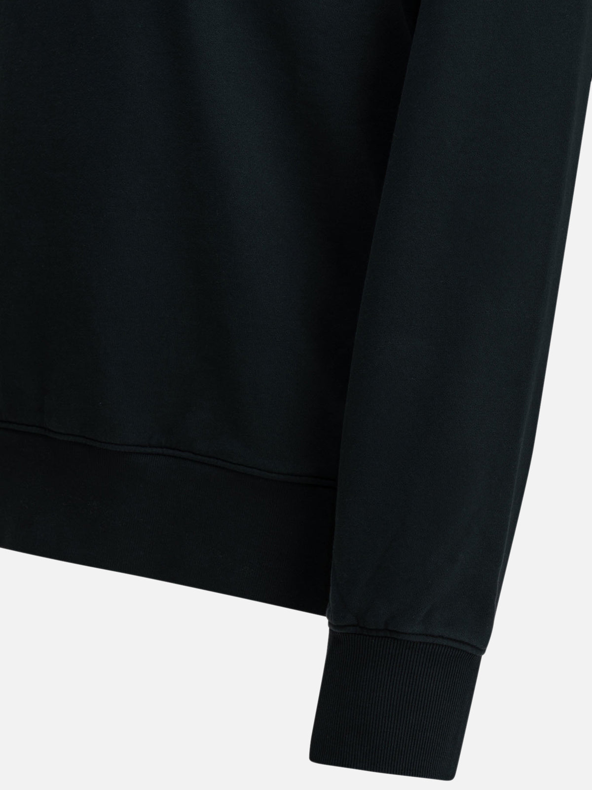 Maison Kitsuné "Profile Fox" Polo-Collar Sweatshirt Blue