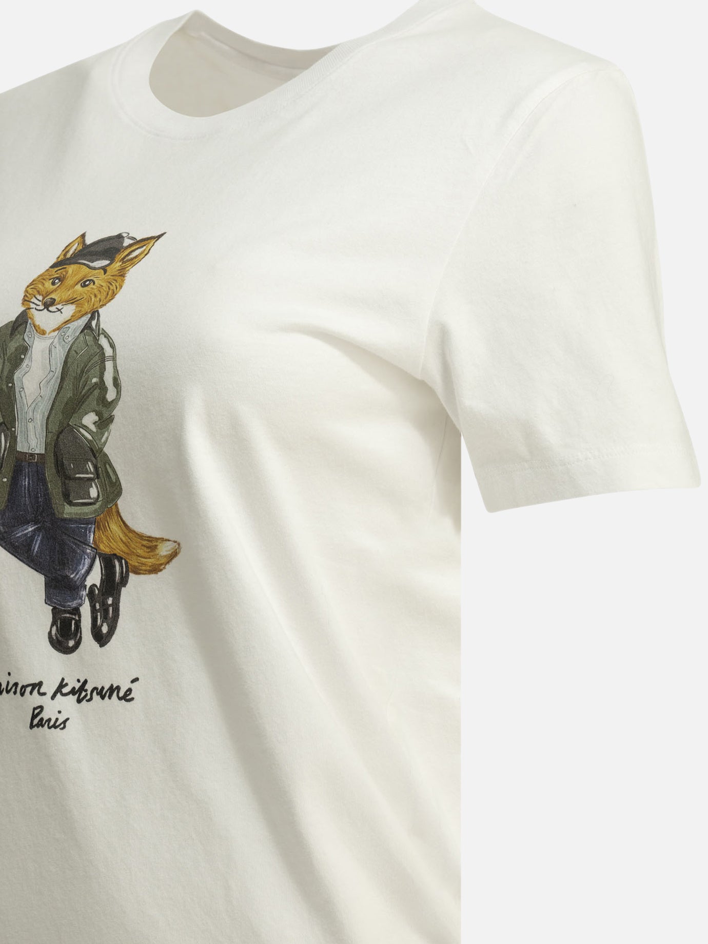T-shirt girocollo Graphics Bianco - Maison Kitsuné Donna | PDP | VIETTI Online Store | Zoom-Modal_4