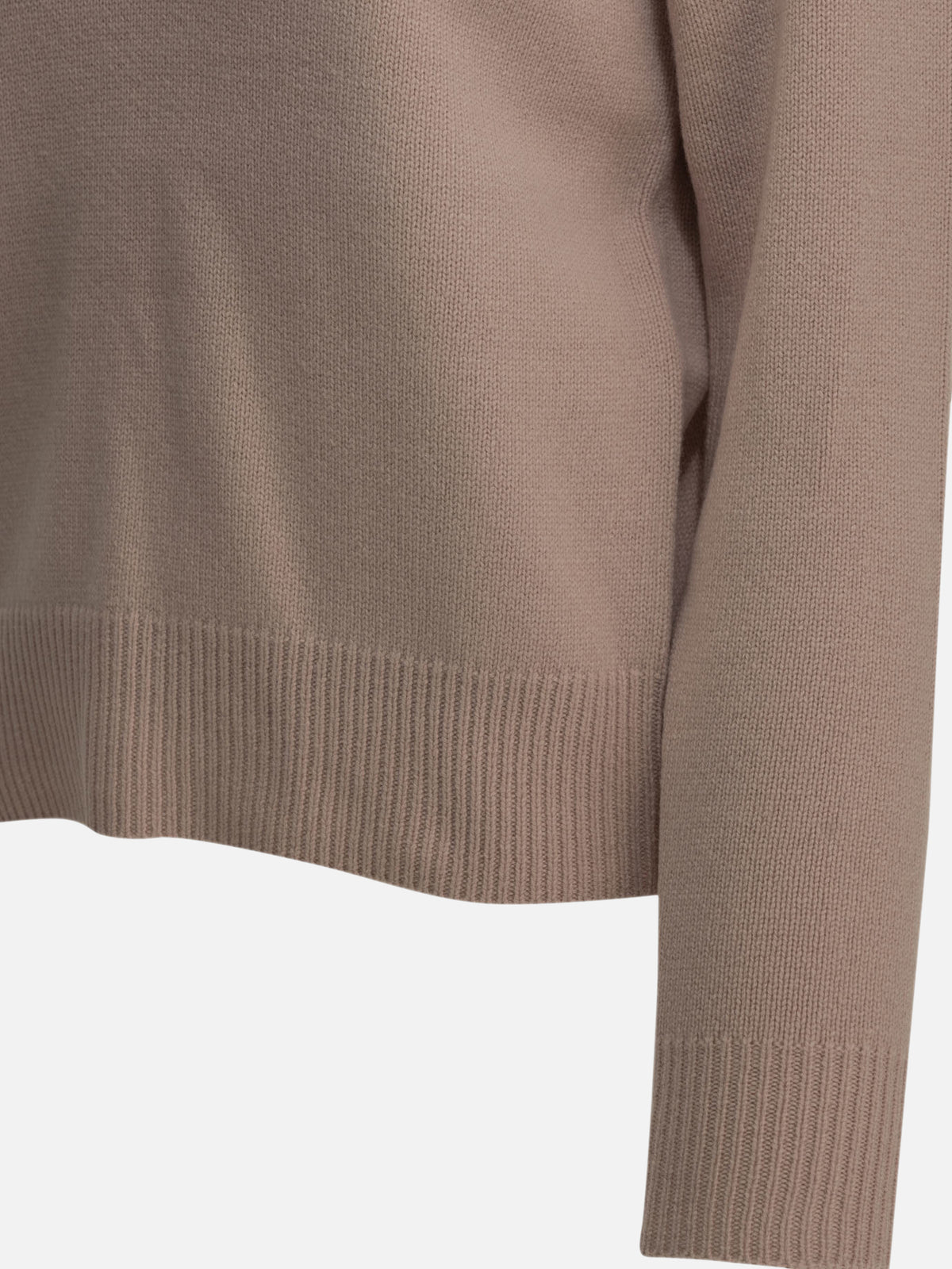 Maison Kitsuné "Fox Head" Crew-Neck Sweater Pink