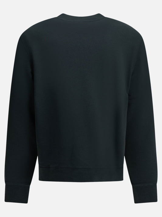 Maison Kitsuné "Fox Head" Crew-Neck Sweatshirt Blue