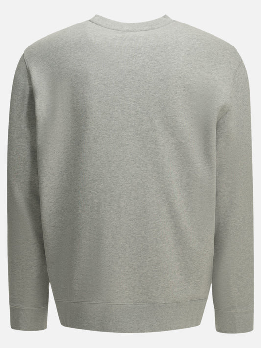 Maison Kitsuné "Fox Head" Crew-Neck Sweatshirt Grey