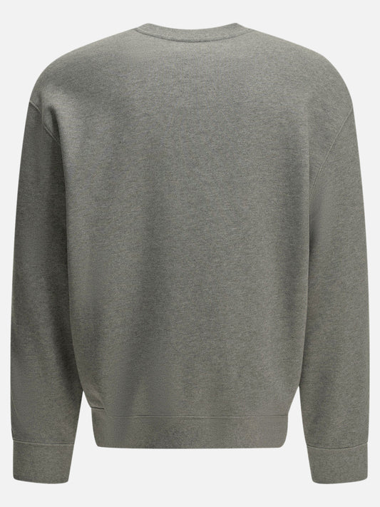 Maison Kitsuné "Fox Head" Crew Neck Sweatshirt Grey