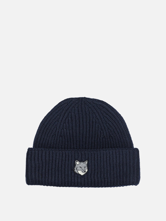 Maison Kitsuné "Hox Head" Beanie Blue