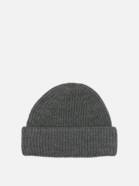 Maison Kitsuné "Fox Head" Beanie Grey