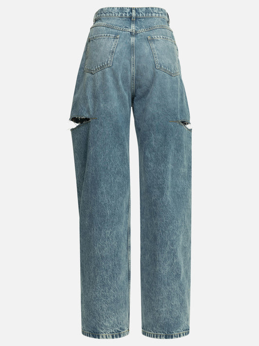 Wide-leg jeans Solid colour Blue - Maison Margiela Women | PDP | VIETTI Online Store | 2