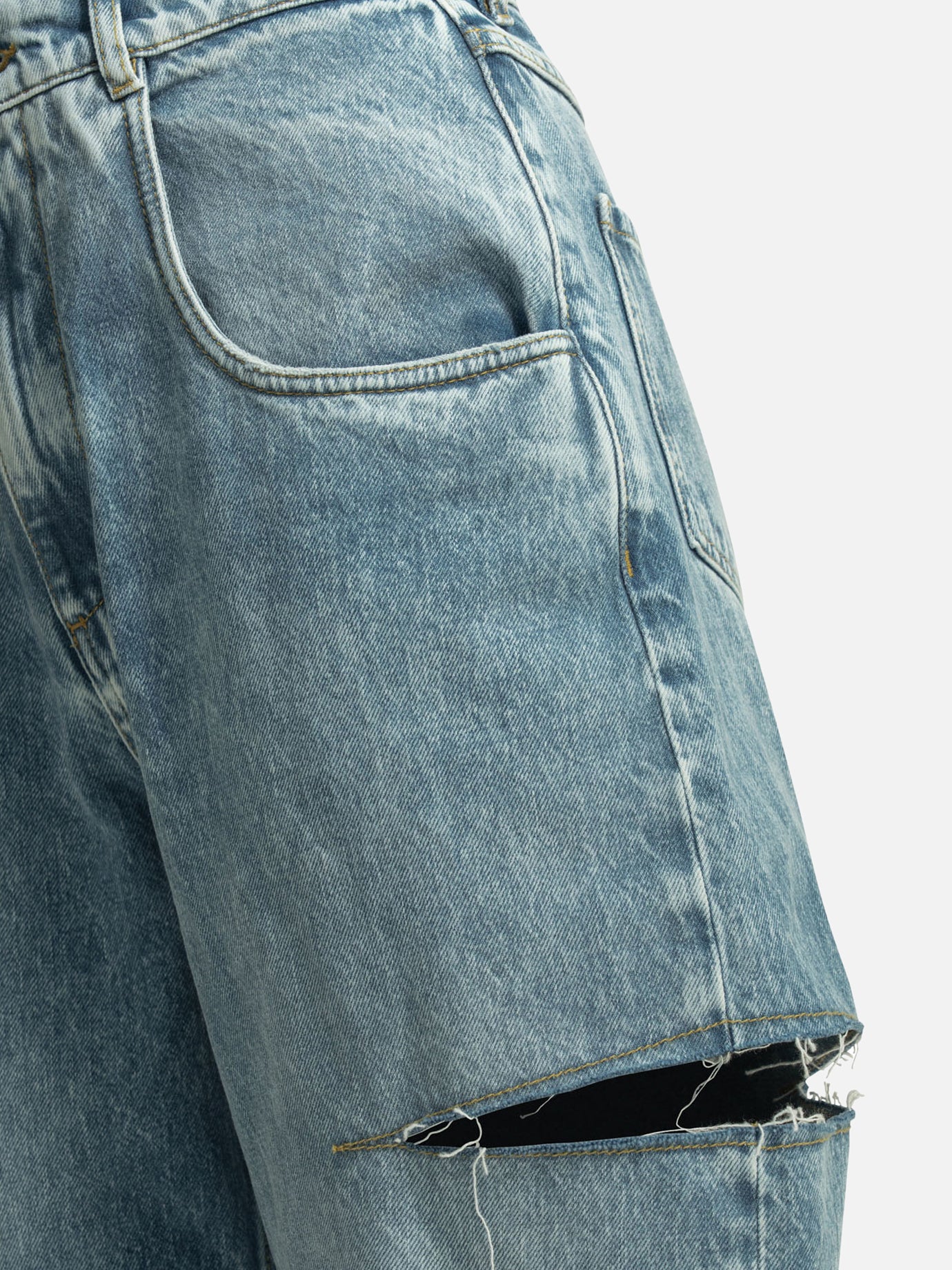 Wide-leg jeans Solid colour Blue - Maison Margiela Women | PDP | VIETTI Online Store | Zoom-Modal_4