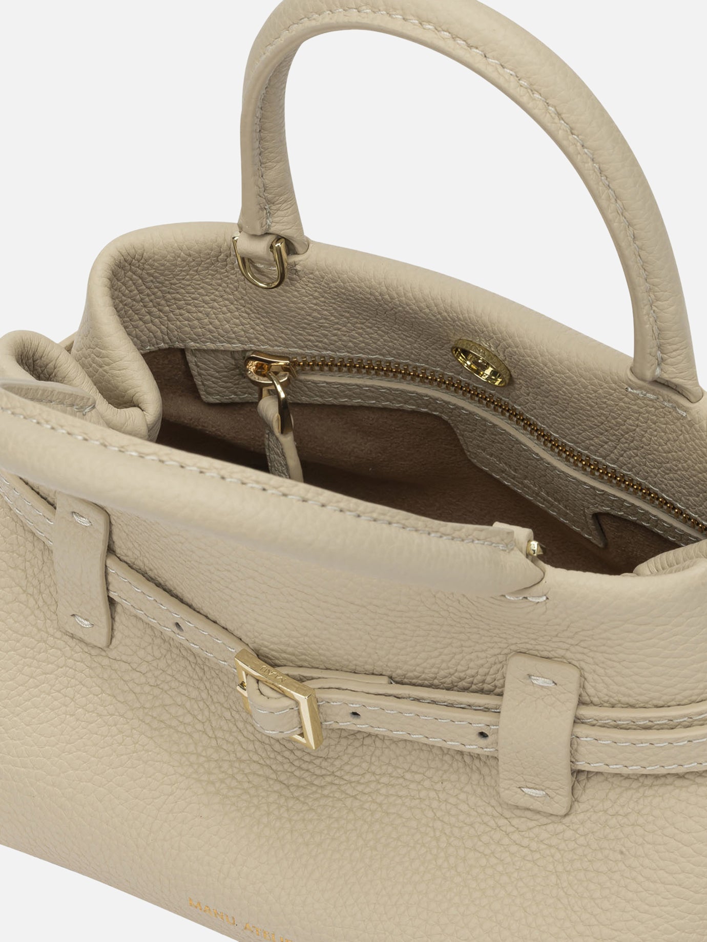 Small bags 100% calf leather - Lining: 100% polyester White - Manu Atelier Women | PDP | VIETTI Online Store | Zoom-Modal_5