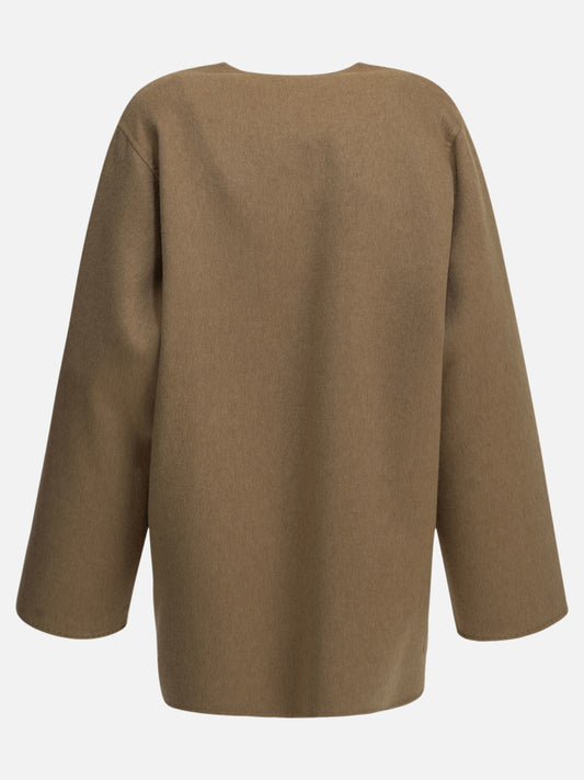 Max Mara Short coat in camel and mohair Beige