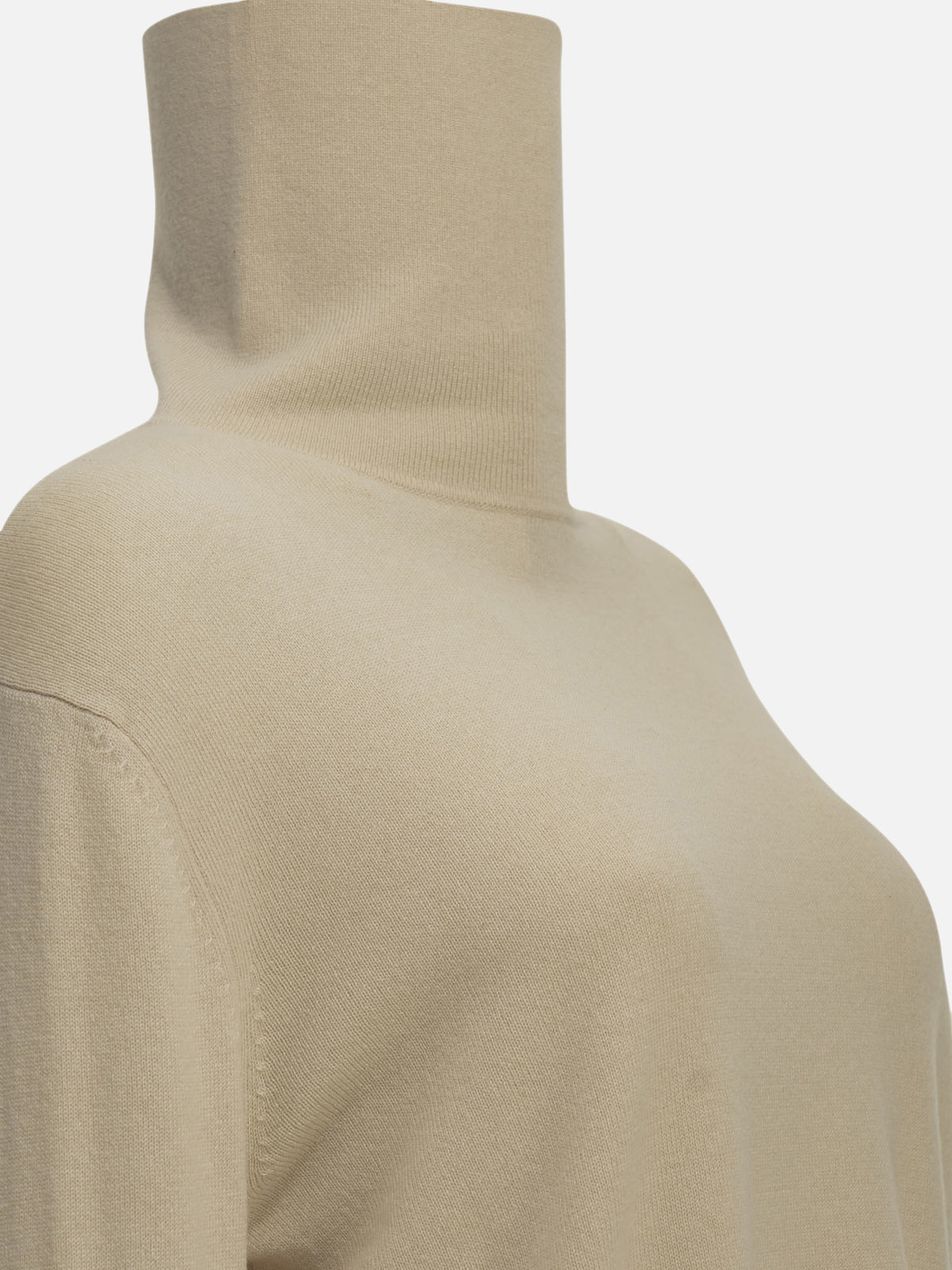 Max Mara Wool and cashmere turtleneck sweater Beige