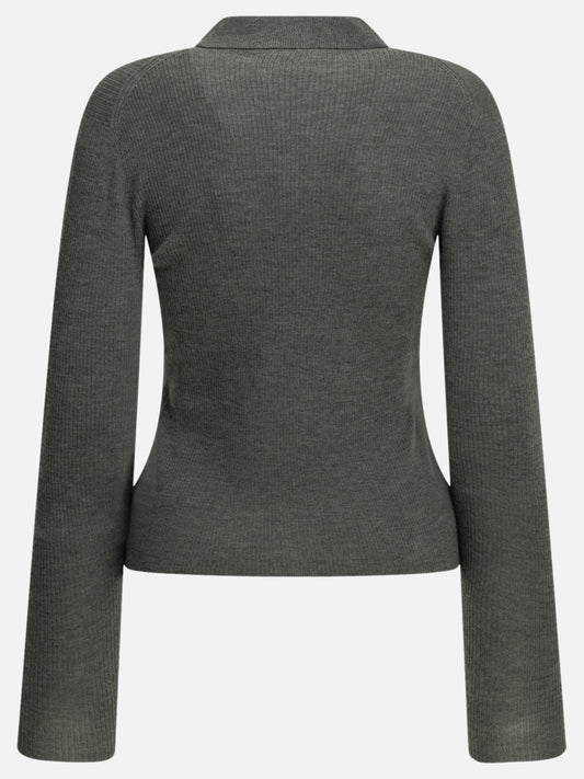 Max Mara Cashmere polo shirt Grey